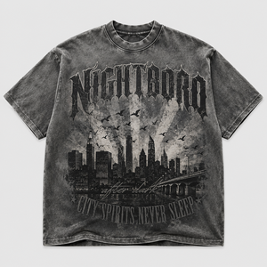 Camiseta Streetwear con Logotipo Personalizado, 300 GSM, 100% Algodón, Anti-Pilling, Efecto Desgastado por el Sol, Corte Holgado y Recortado, con Gráficos - Product Image 1