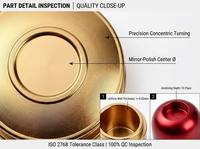 Pièces en aluminium usinées CNC sur mesure, anodisées or, rouge bronze, composants métalliques usinés avec précision OEM