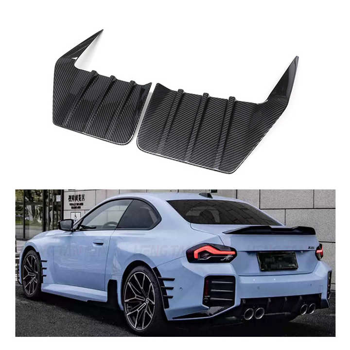 OEM Dry Carbon Fiber Rear Bumper Vent Trims for BMW M2 G87 Bodykit Rear ...