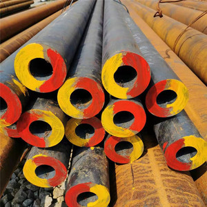 Tubo de Acero al Carbono sin Costura de 406 mm de Diámetro Exterior 45 #   Tubería Estructural de Sección Redonda Laminada en Caliente de Grado Industrial y Pared Gruesa - Product Image 3