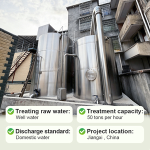 Station de traitement des eaux intégrée compacte pour l'Afrique, installation rapide, faible entretien, pour les projets d'eau potable communautaire - Product Image 1