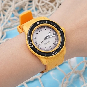 Correa de Reloj Deportiva de Silicona Líquida Transpirable e Impermeable para Hombre <span class=keywords><strong>y</strong></span> Mujer, Compatible con S-watch <span class=keywords><strong>y</strong></span> Five Ocean Fifty Fathoms, Extremo Curvo de 22 mm - Product Image 6