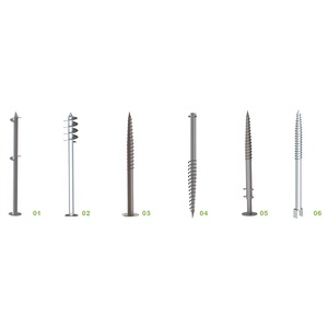 <span class=keywords><strong>Ancrage</strong></span> au sol robuste sans crevaison en acier Q235B galvanisé à chaud pour poteaux solaires - Product Image 3