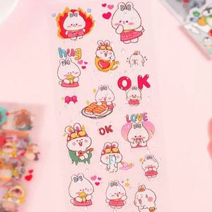 สติกเกอร์กันน้ำสำหรับเด็ก ลายการ์ตูนน่ารัก ซีรีส์ Pet Planet  วัสดุ PVC สำหรับตกแต่งสมุดบันทึก - Product Image 4