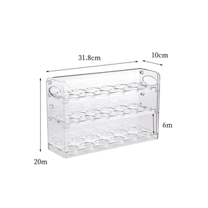 Contenedor de Huevos de Plástico de 3 Niveles, Tipo Vertical, No Plegable, para Refrigerador, Bandeja para Huevos, Almacenamiento para Encimera de Cocina - Product Image 5