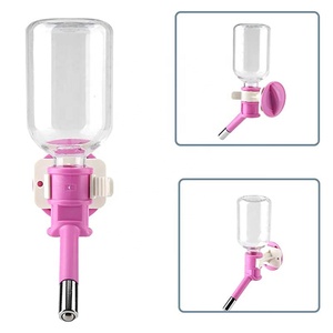 Dispensador de perrera para mascotas, <span class=keywords><strong>bebedero</strong></span> para jaula de alambre, alimentador, sin goteo, dispensador de agua para perros - Product Image 2