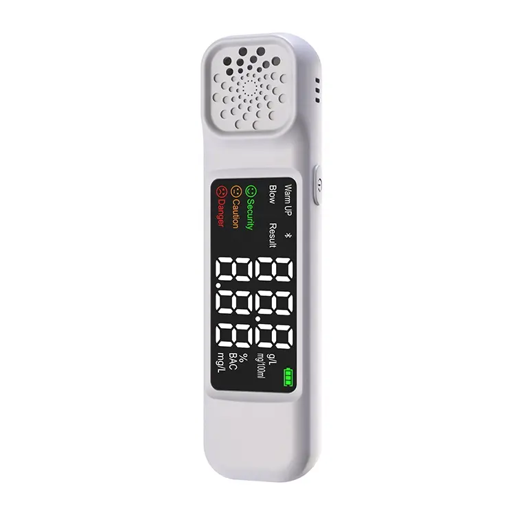 Dijital bluetooth alkol test cihazı Checker nefes test cihazı Breathalyzer bluetooth alkol monitör sensörü için APP ile japonya