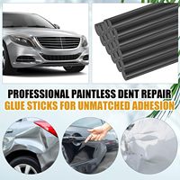 20-Piece Lem Perekat Perbaikan Penyok Tanpa Cat Universal untuk Restorasi Mobil (Hitam) Tanpa Bahan Tambahan