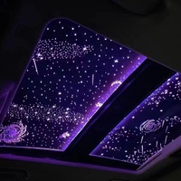 Lampe d'ambiance intérieure Ciel étoilé Plafond Lumières décoratives intérieures de voiture Skylight panoramique Starlight Membrane Top Retrofit