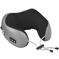 Oreiller de massage cervical portable en forme de U sans fil avec mousse à mémoire de forme pour le soutien de la tête et du cou