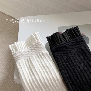 Women Mid Calf Slouch <b>Socks</b> Solid Color <b>Breathable</b> Polyester Fiber Sweat Absorbing Fashion <b>Socks</b> for Youth - Product Image 5