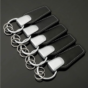 2022 Wholesale Factory Fashion Metal New <strong>Key</strong> Chain Car Brand Leather Car Logo <strong>Custom</strong> <strong>Key</strong> <strong>Ring</strong> With Gift Box - Product Image 6