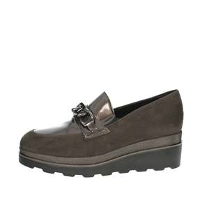 Mocassino da Donna Flexistep MM854825, Scarpa Casual con Zeppa Color Tortora - Product Image 1