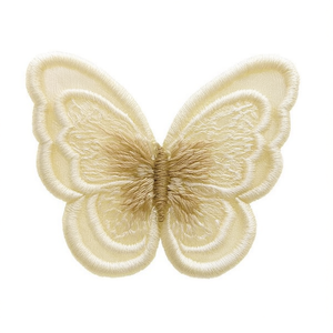 Applique a Farfalla Ilan 5x4cm, Accessorio per Capelli Ricamato, Decorazione per Acconciature da Sposa - Product Image 2