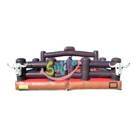 Commercial gonflable PVC mécanique rodéo taureau équitation Machine jeux pour adultes Obstacle jouet taureau mécanique à vendre