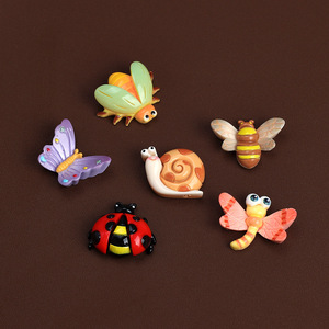 Đồ trang trí Nhựa phim hoạt hình cổ điển nhựa Cabochon bướm Ong bọ rùa con chuồn chuồn nhựa côn trùng cho Diy Craft - Product Image 4