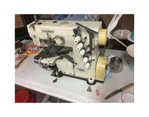 Machine à coudre industrielle à bras cylindrique Kansai Special 9803 d'occasion de bonne qualité, pour point de recouvrement supérieur et inférieur, à vendre - Product Image 1