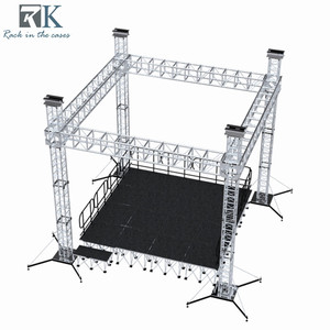 Stage <b>Lighting</b> Events Spigot Truss Heavy Duty Aluminum Alloy Portable Square SpeakerBox Truss for Concerts - Product Image 5