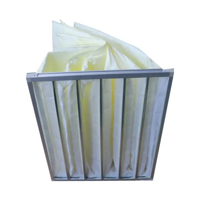 Sac de filtre à air de poche lavable avec cadre en aluminium pour système de ventilation industriel ou collecteur de poussière