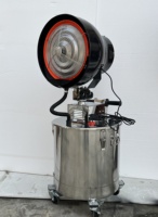 Ventilateur brumisateur WENCHENG de haute qualité avec réservoir d'eau, ventilateur industriel sur pied pour usine, entrepôt, extérieur
