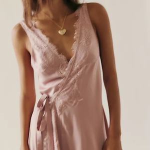 Robe d'été élégante mi-longue sans manches en dentelle pour femme 2025 – Robes décontractées personnalisées de haute qualité pour femmes - Product Image 4