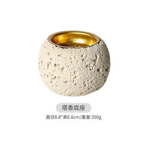 Support d'encens créatif en ciment fait main, style industriel simple et discret, pour cadeau d'affaires ou décoration de bureau intérieur - Product Image 6