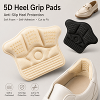 Coussinets de talon 5D auto-adhésifs respirants antidérapants en mousse pour baskets et mocassins pour femmes, protection anti-ampoules