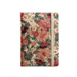 Agenda Artística A5 Retro con Tela de Pana Estampada y Alto Atractivo Estético - Product Image 5