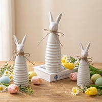 Bestseller Weiße Kleine Osterhasen-Keramikfiguren Porzellan-Osterhasen