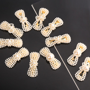 LRTOU Vente en gros d'accessoires de <span class=keywords><strong>cheveux</strong></span> pour femmes, barrettes géométriques simples, pinces à <span class=keywords><strong>cheveux</strong></span> en perles, pinces à <span class=keywords><strong>cheveux</strong></span> BB pour filles - Product Image 3