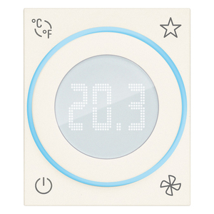 Thermostat intelligent KNX 2M blanc à molette rotative 5,4 pouces pour le contrôle de chauffage domestique - Product Image 1