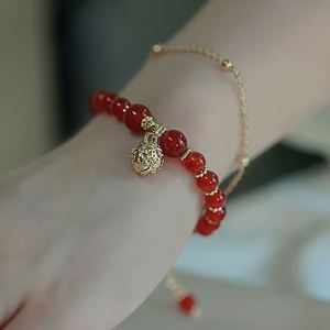 Fashion Imitation Jade Bell Layers <b>Bracelet</b> Natural Crystal Gemstone <b>Beads</b> <b>Gold</b> Handmade Lucky <b>Bracelet</b> for Women - Product Image 6