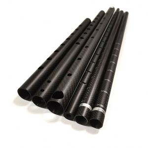 Tubes ronds en fibre de carbone 3K avec trous/fentes/échelle graduée, légers, pour poteaux de tente, cannes à pêche et supports photo - Product Image 5