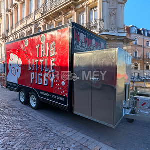 Capot d'échappement OEM en fibre de verre et aluminium pour camion de churros avec système de ventilation, remorque alimentaire mobile rapide pour snacks aux États-Unis - Product Image 2