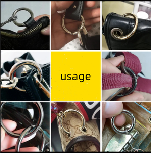 Fabricant d'accessoires de quincaillerie de sac anneaux à ressort ronds en alliage métallique pour <span class=keywords><strong>boucle</strong></span> de remplacement de sangle de sac - Product Image 3
