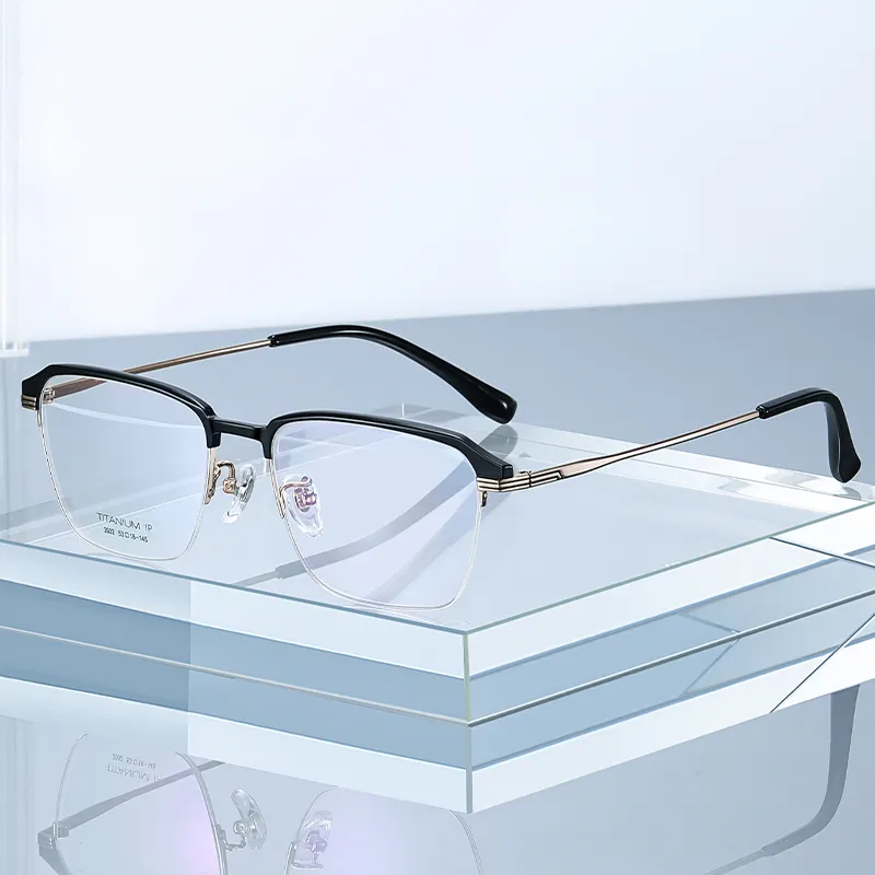 Gafas de Marco óptico de alta calidad, anteojos de titanio puro, 2022