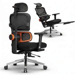 Chaise de bureau ergonomique de qualité supérieure, inclinable, en maille, pivotante, pour le travail, le gaming et les tâches de direction - Product Image 4