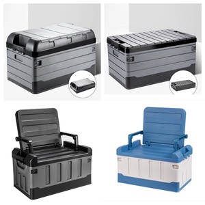 70L 80L Công Suất Lớn Nhiệm Vụ Nặng Nề Gấp Lưu Trữ Bin Có Thể Gập Lại Ngồi Xuống Nhựa Lưu Trữ <span class=keywords><strong>Box</strong></span> Với Lưu Trữ Nắp - Product Image 6