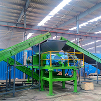 Machine de recyclage de pneus de voiture entièrement automatique Ligne de production Usine de recyclage de pneus en poudre de caoutchouc et d'asphalte