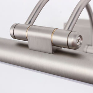 Lámpara de pared moderna para baño con luz LED regulable y pantalla blanca. - Product Image 1