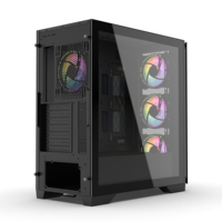 Meilleur prix boîtier de processeur boîtier d'ordinateur tour de jeu en verre trempé Pc Atx Box pour joueur