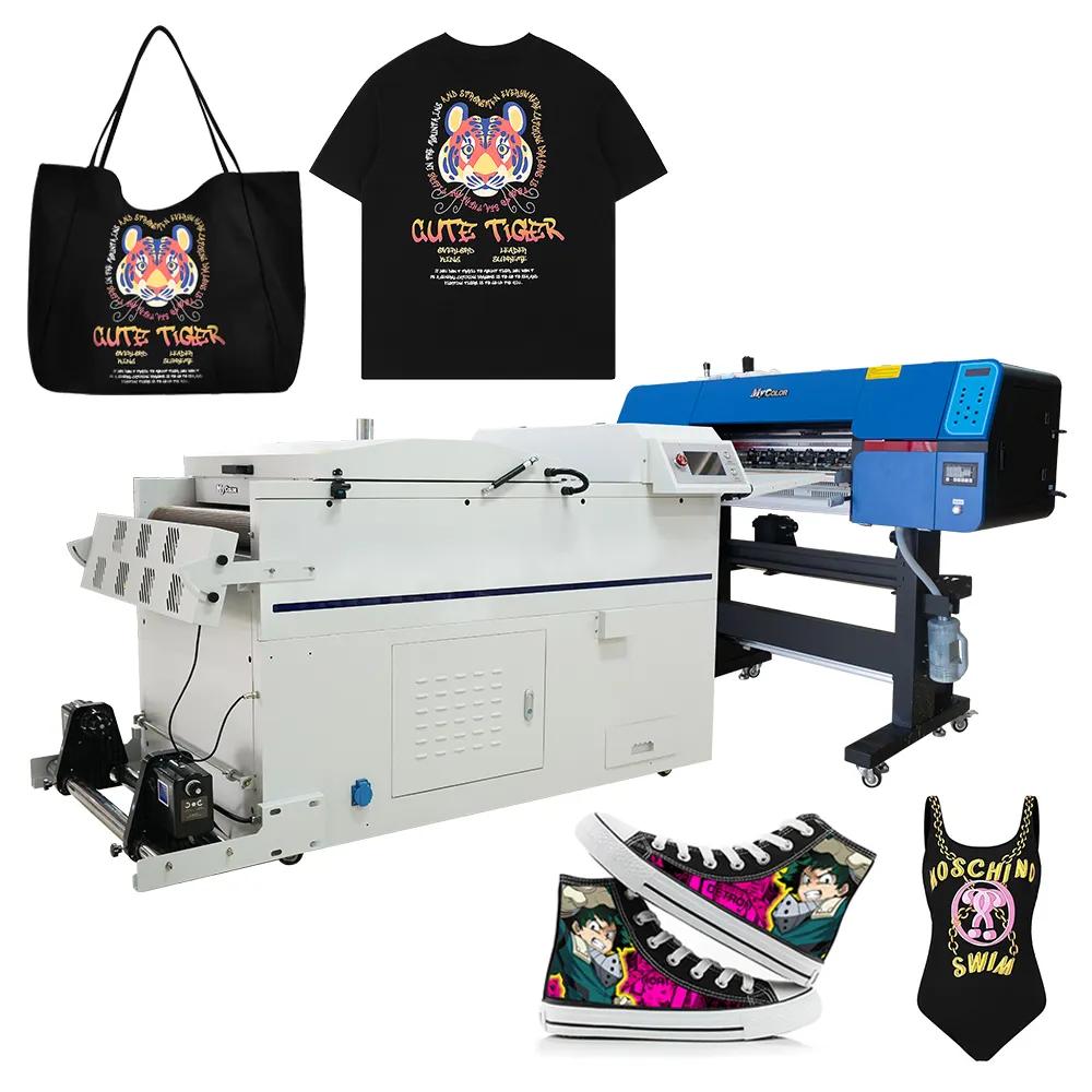 Mycolor DTF Drucker Fabrik xp600 4720 i3200 Köpfe 60cm T-Shirt DTG direkt zum Film drucker für alle Kleidungs stücke aus Stoff