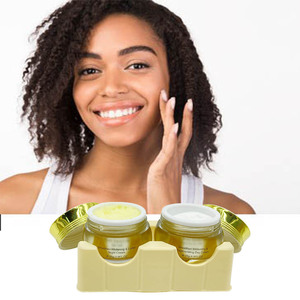 Crème de jour et de nuit super <span class=keywords><strong>éclaircissant</strong></span>e 24K or, logo OEM modifiable, <span class=keywords><strong>glutathion</strong></span> et acide kojique, peau naturellement éclatante, la meilleure crème de beauté pour le visage - Product Image 2