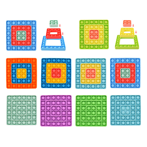 En gros Personnalisé Push <span class=keywords><strong>Pop</strong></span> Bulle Sensory Popper it Silicone Anti-Stress Adulte Fidget Jouets Enfants <span class=keywords><strong>Pop</strong></span> Jouet - Product Image 2