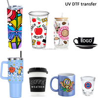 Transferts UV DTF personnalisés multi-tailles en gros de haute qualité pour tasses, autocollants imperméables pour enveloppes de tasses
