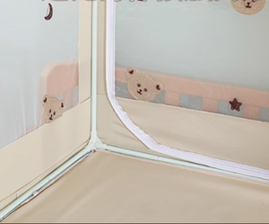 Red de seguridad con dosel para tienda de campaña de cuna plegable de verano para uso doméstico en habitación de niños para mantener al bebé dentro y fuera - Product Image 4