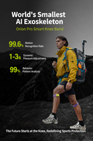 Mini-exosquelette de soutien du genou IA, design respirant de science-fiction pour le tennis, le badminton et les sports de balle