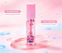 Sheglen Hello Kit Gloss à lèvres cosmétique, maquillage, fournisseur, étiquette privée végétalienne personnalisée, gloss repulpant transparent à paillettes, vente en gros en vrac