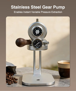 Machine à expresso à pompe rotative 9-15 bars, pression réglable, extraction à température contrôlée, en aluminium, pour café chaud ou froid, utilisation extérieure - Product Image 5