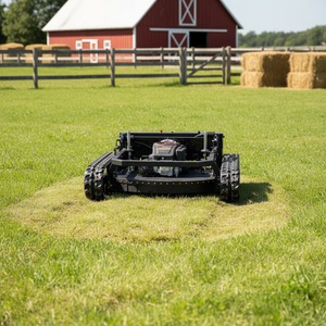 Livraison gratuite, <span class=keywords><strong>moteur</strong></span> diesel CE EPA, machine à couper l'herbe tout-terrain, chenilles en caoutchouc agricoles, tondeuse à gazon robotisée télécommandée - Product Image 1
